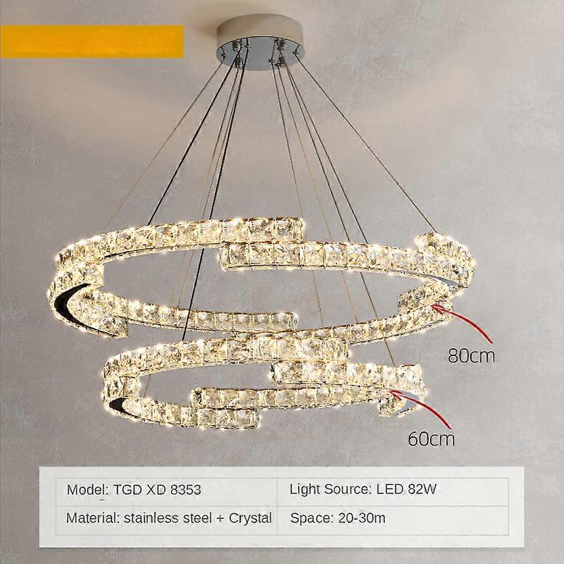 מודרני טבעת יצירתית נברשת קריסטל נירוסטה זהב כסף מנורה תלויה סלון חדר שינה מנורות קישוט מסעדה