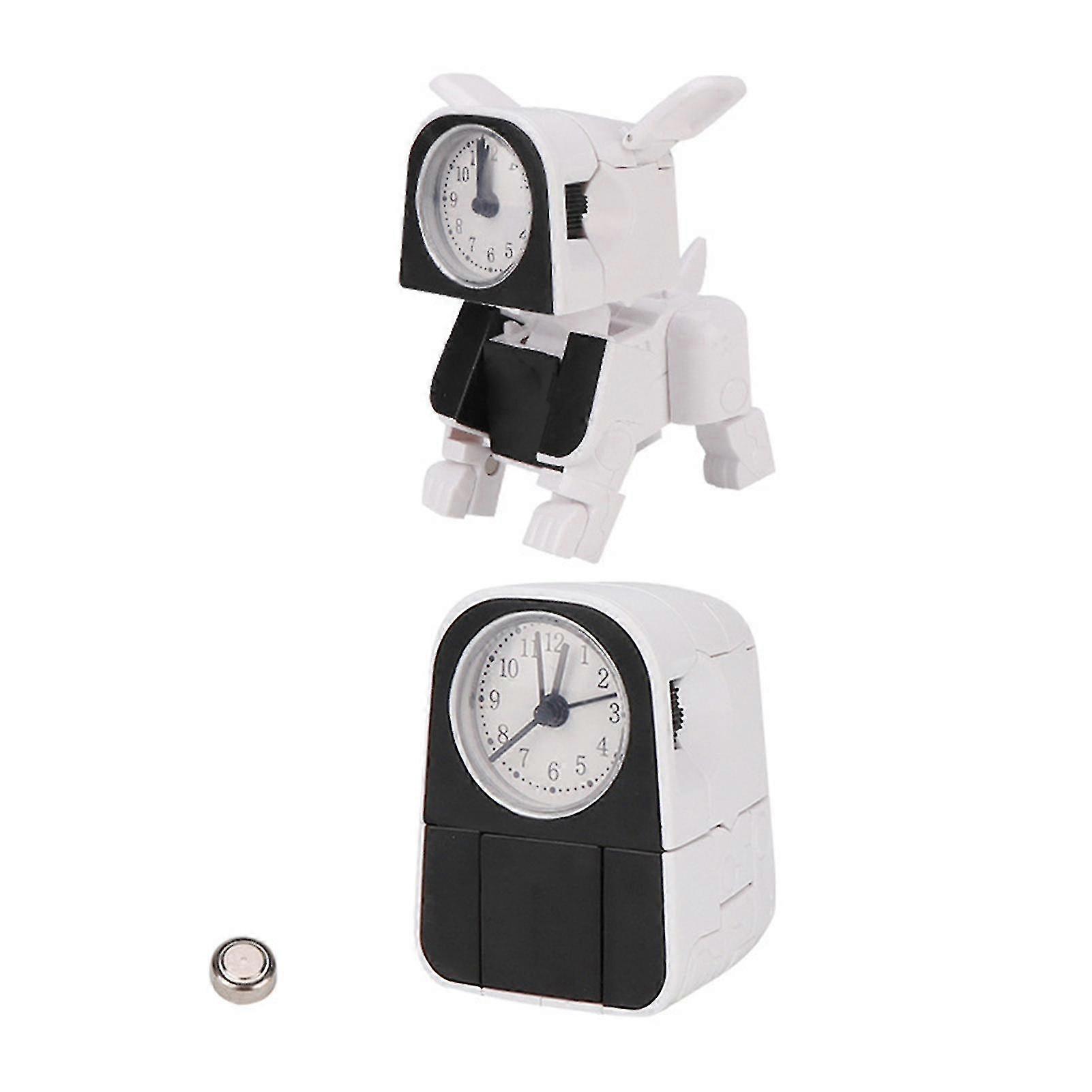 Deformation Dog Alarm Clock Cute Robot Puppy Wake Up Timer For Children