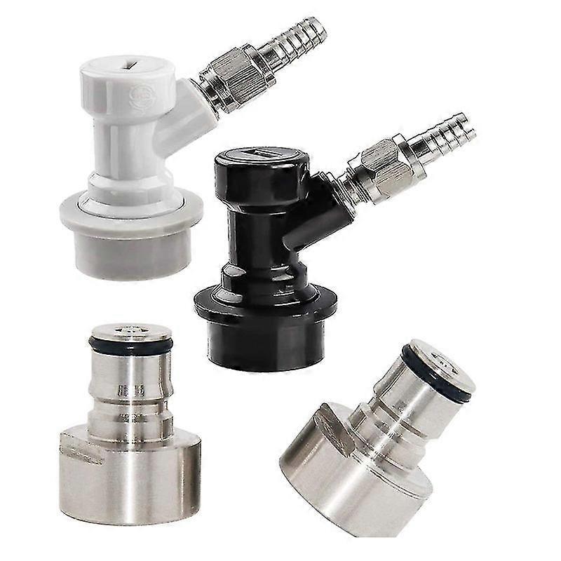 Ball Lock Coupler Adapter Ball Lock Quick Disconnect Conversion Kit Coupler 5/8 Thread Stainless St