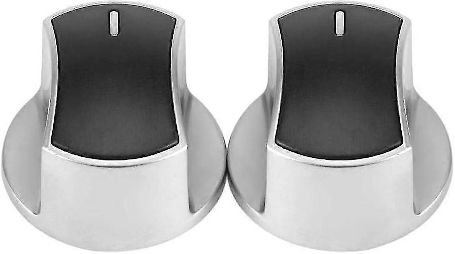 2pcs Universal Gas Stove Cooker Part Control Knobs Replacement Metal Rotary Switch Cooking Surface Control Locks Oven Switch New