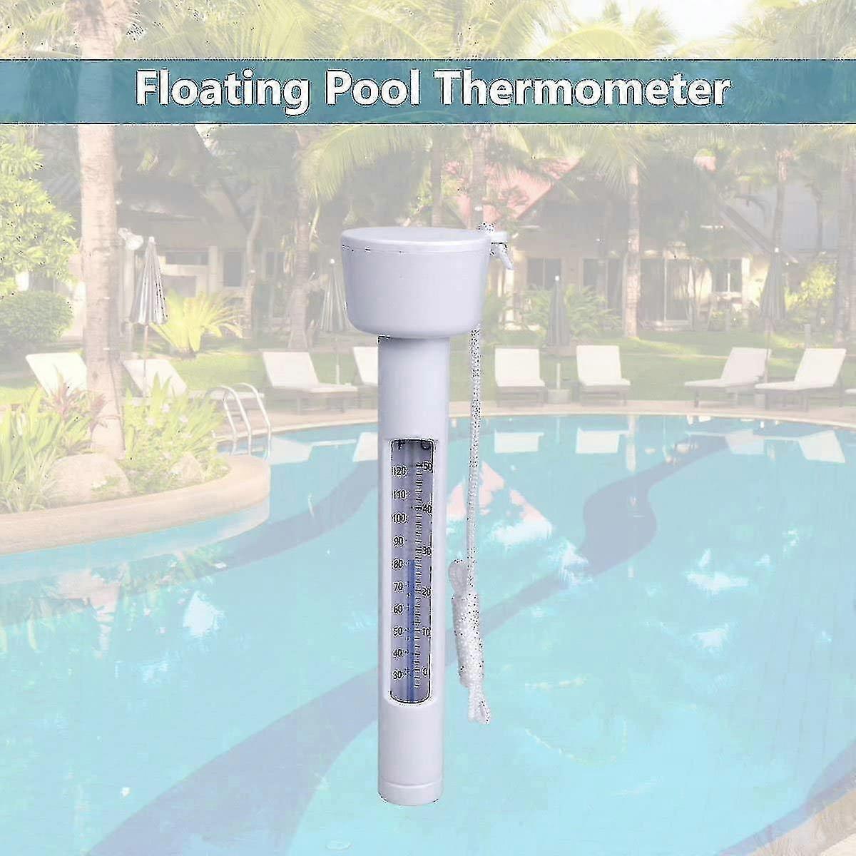 Magicfun Piscine flottante Thermomètre flottant, avec une corde, résistance aux chocs