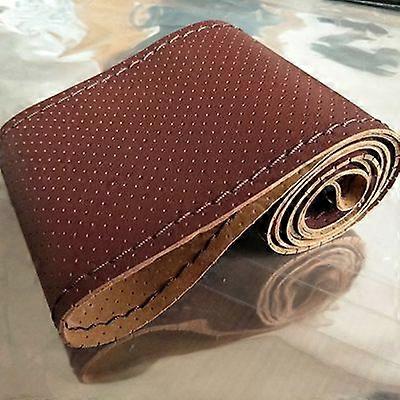 DIY Texture Soft Soft Universal Car Steering Wheel Cover with Needles and Thread  38CM Car Steering Wheel Covers