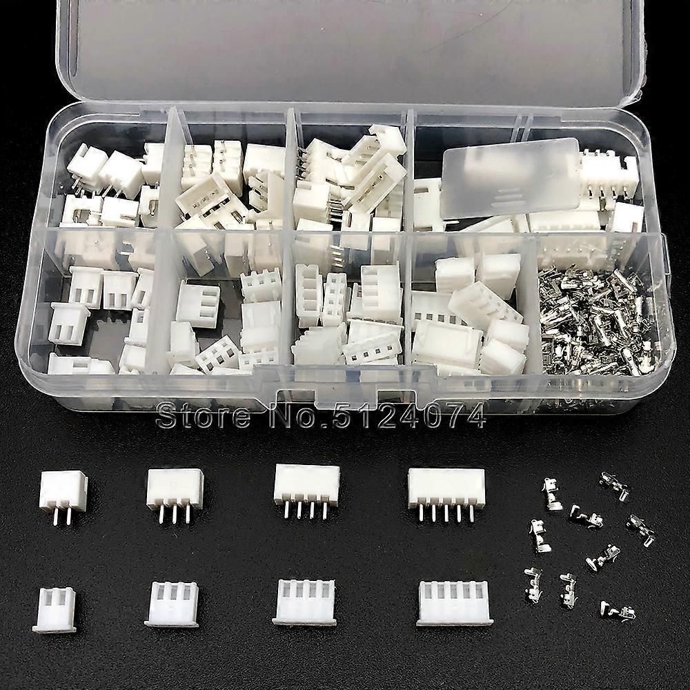 230pcs/box XH2.54 2p 3p 4p 5p pin 2.54mm Pitch Terminal Kit / Housing / Pin Header JST Connector Wire Connectors Adaptor XH Kit