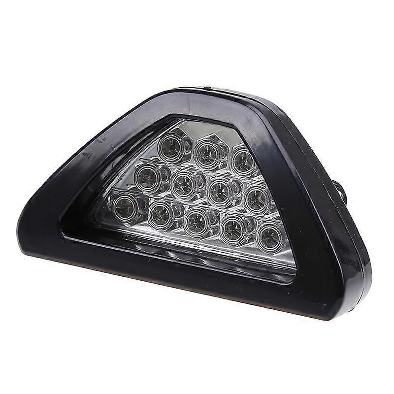 Universal Brake Signal Lamp F1 Style Triangle Sporty 12LED Rear Fog Light Tail Third Brake Lamp DRL For Car Modified Accessories