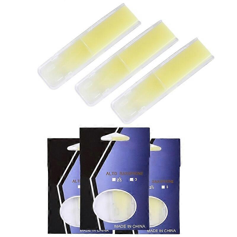 Resin Alto Saxophone Reeds with Individual Plastic for Strength 1.5 2 2.