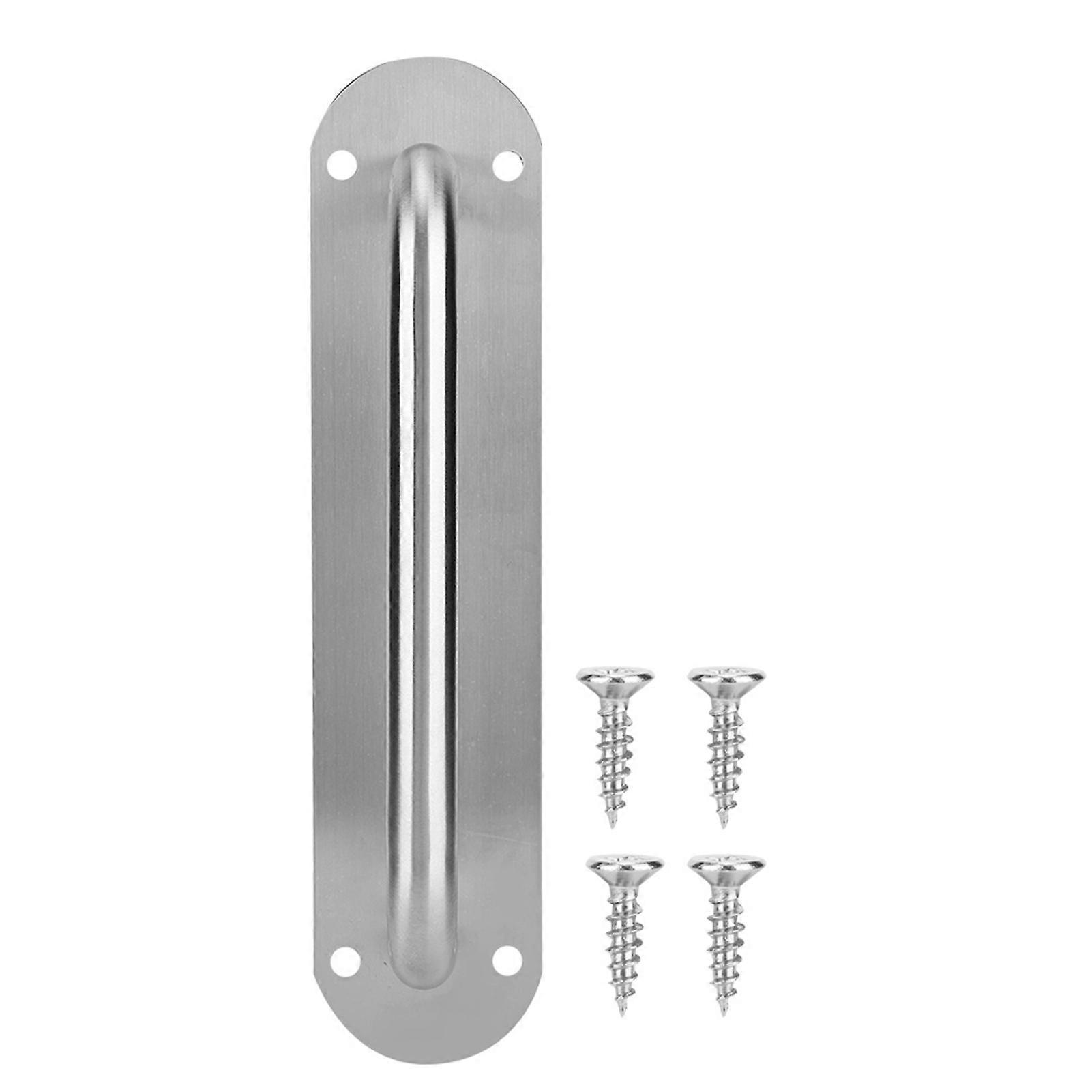 Stainless Steel Pull and Push Plate Door Access Door Pull Handle with Screws (Oval 280*65mm)