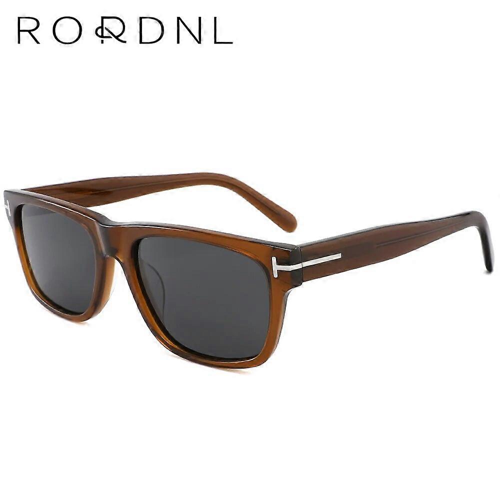 Polarized Tom Sunglasses Wholesale in Bulk for AdultLuxury Brand Sun Glasses Male Oversize Frame UV400 High Quality Italy Acetate