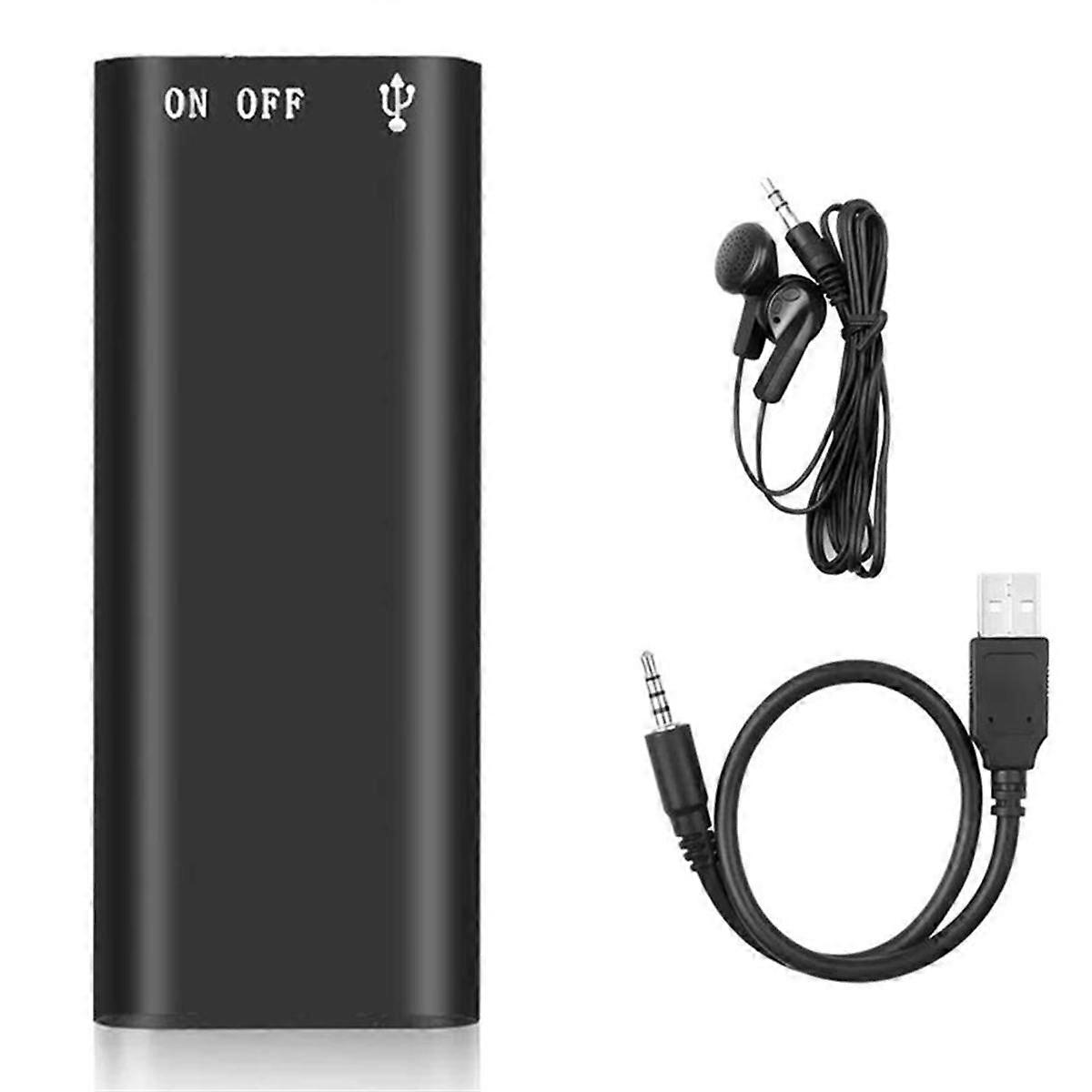 Digital Voice Recorder MP3 Player Professional Voice Activated Audio Recorder 192Kbps WAV Audio Recorder 16GB