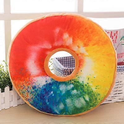 Funny Chocolate Donuts Sofa Seat Cushion Case Christmas Donuts Pillowcase Xmas Kid Present Toy Gifts Car Mats 40cm No Filling
