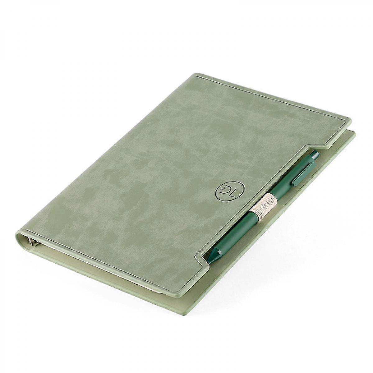 A5 Leather Notebook - Refillable Loose Leaf Business Notebook/notepad, Meeting Notebook, Ruled/classic Lined
