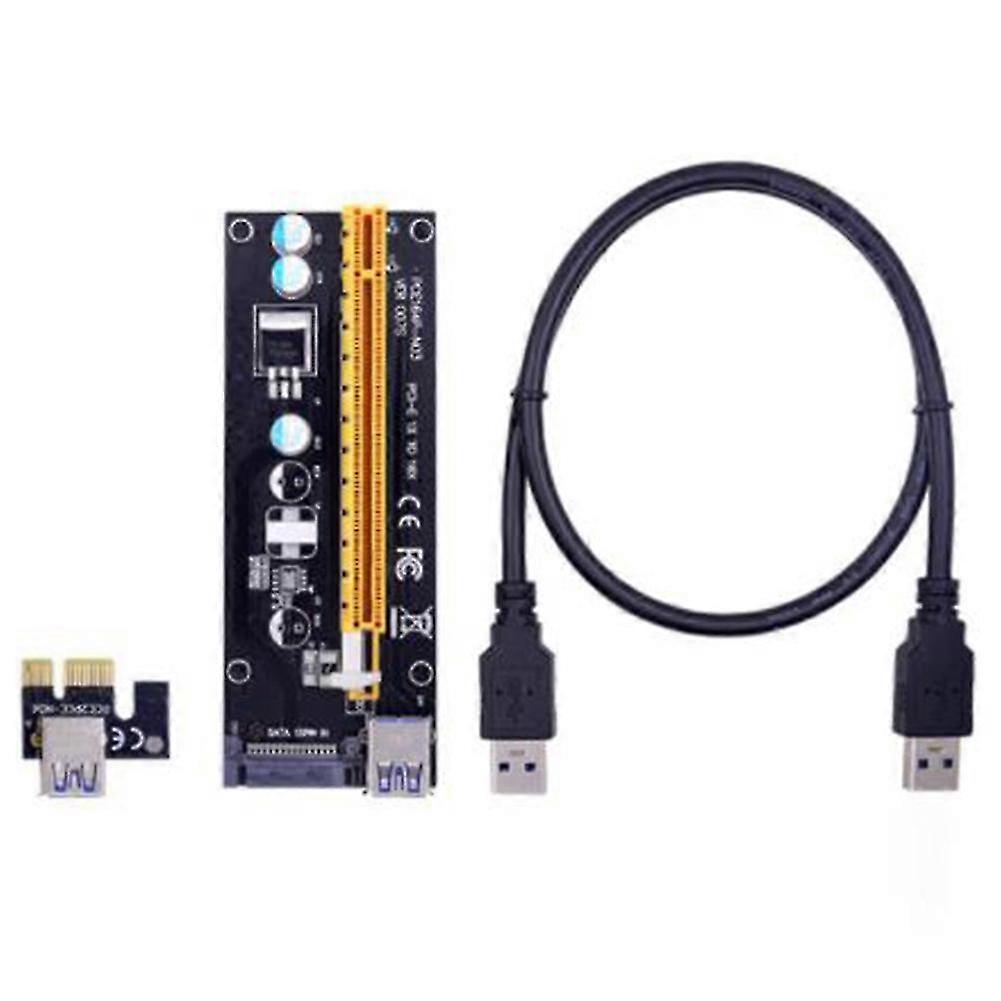 Ver006 Pci-e Riser Card 006 Pcie 1x To 16x Extender Usb 3.0 Cable