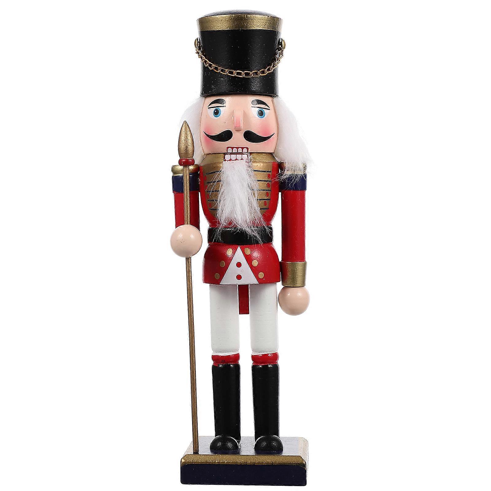 Nutcracker Soldier Decor Christmas Nutcracker Figure Wooden Nutcracker Soldier