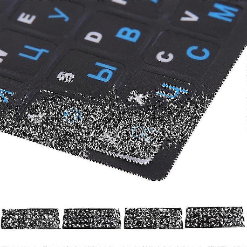 Colorful Frosted Pvc Russian Keyboard Protection Stickers For Desktop Notebook
