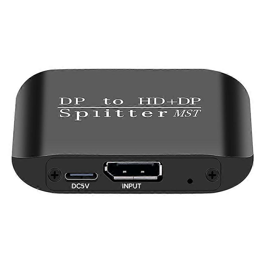 DP to DP + HDMI 2-in-1 Distributor MST Two Screen Separate Display Laptop Connection Big Screen Display