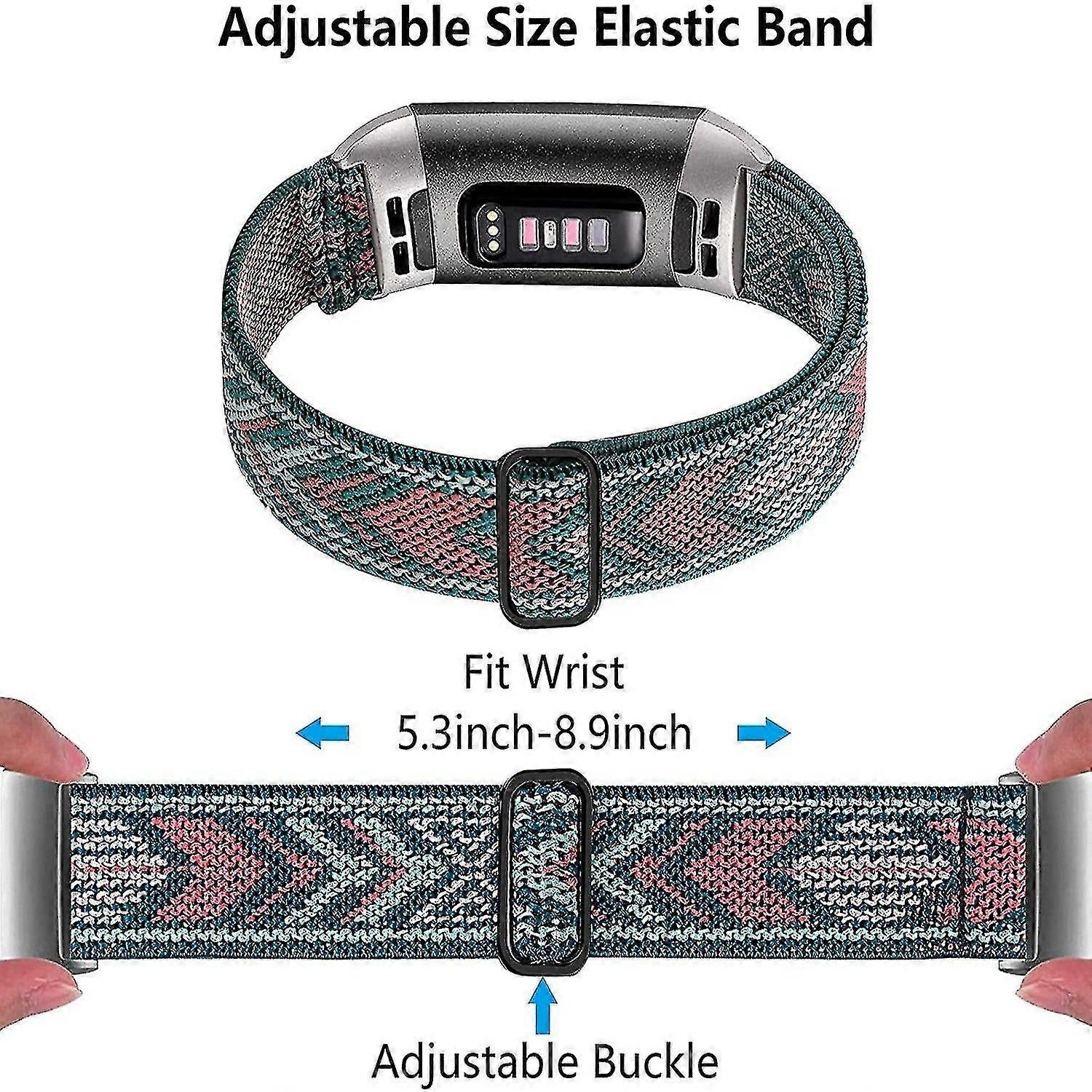 Replacement Adjustable Bracelet Compatible With Fitbit Charge 4-MXBC