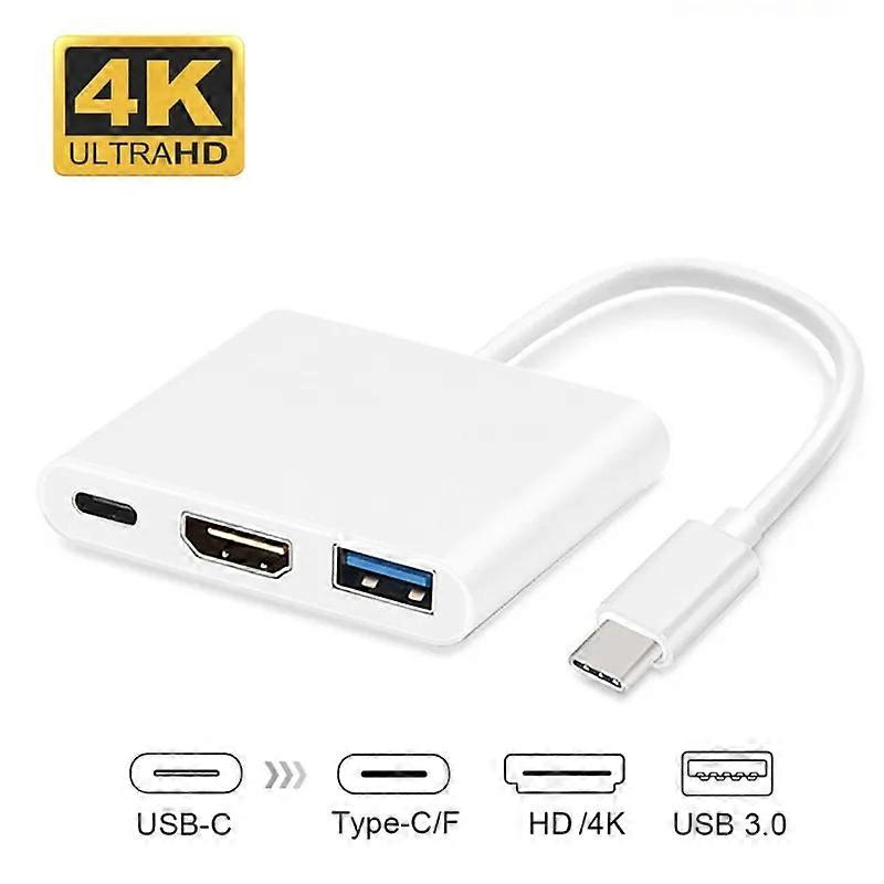 USB HUB USB Type C to HDMI-Compatible 4K Converter Adapter Type C to HD-MI/USB 3.0/Type-C for PC Laptop MacBook Huawei Mate 30