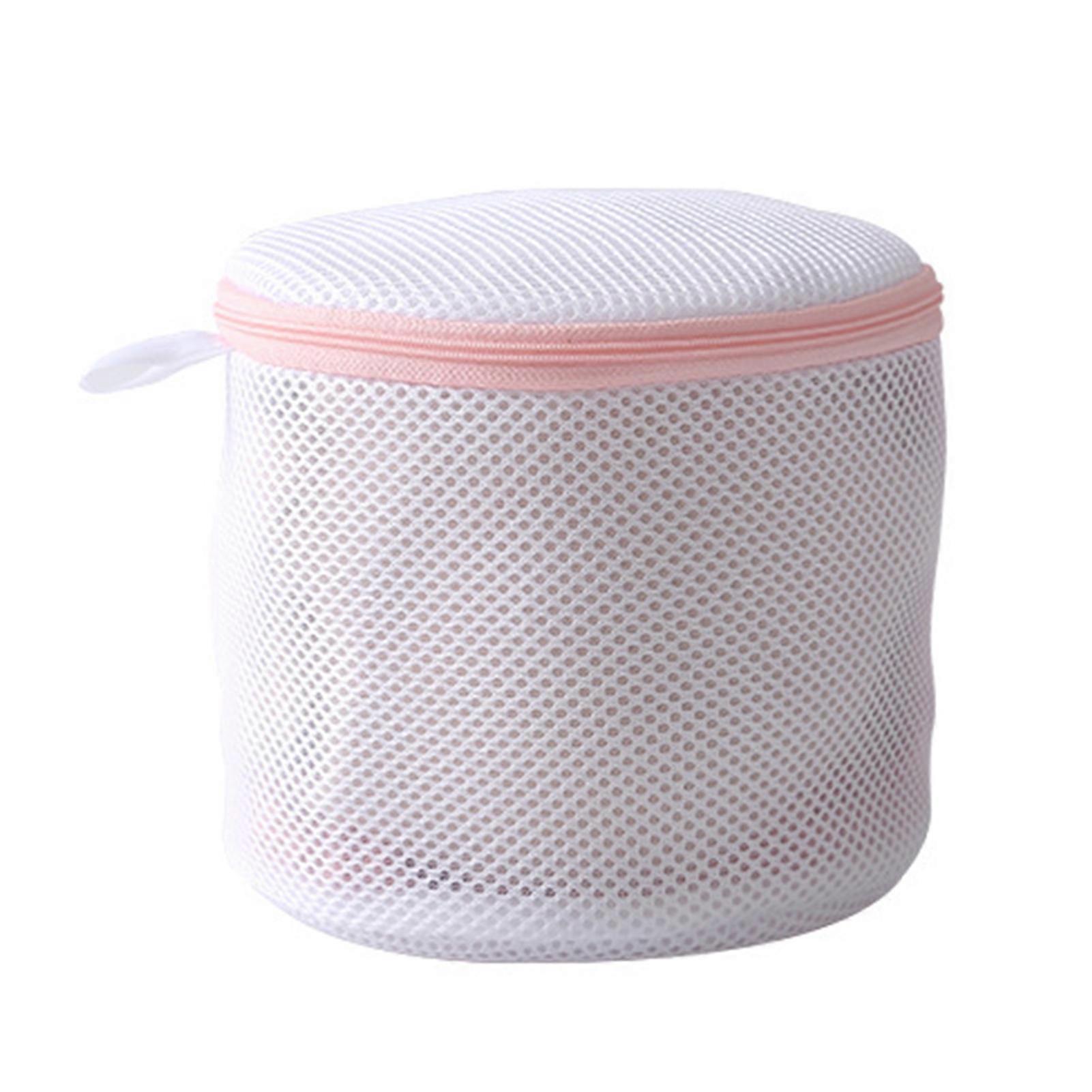 Laundry Bag Dense Mesh Anti-scratch Polyester Elastic Zipper Washing Bag for Home