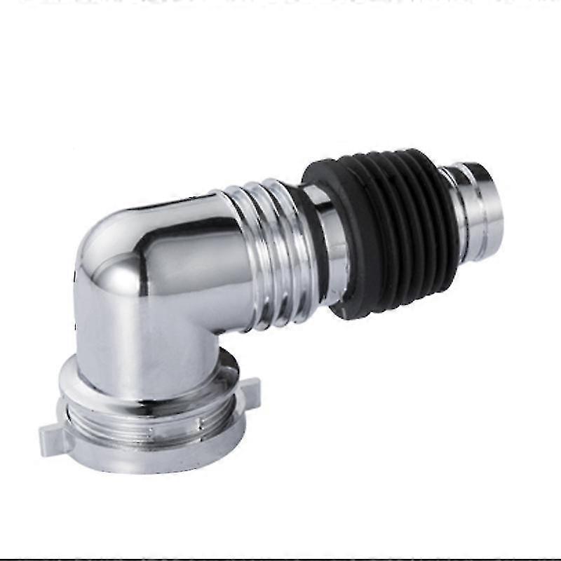 Washing machine joint ABS electroplating elbow joint with sealing ring floor drain universal elbow straight through