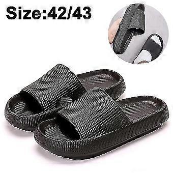Pantoufles de plage pour hommes pour femmes, Eva Open Toe Chaussons de salle de bain souples