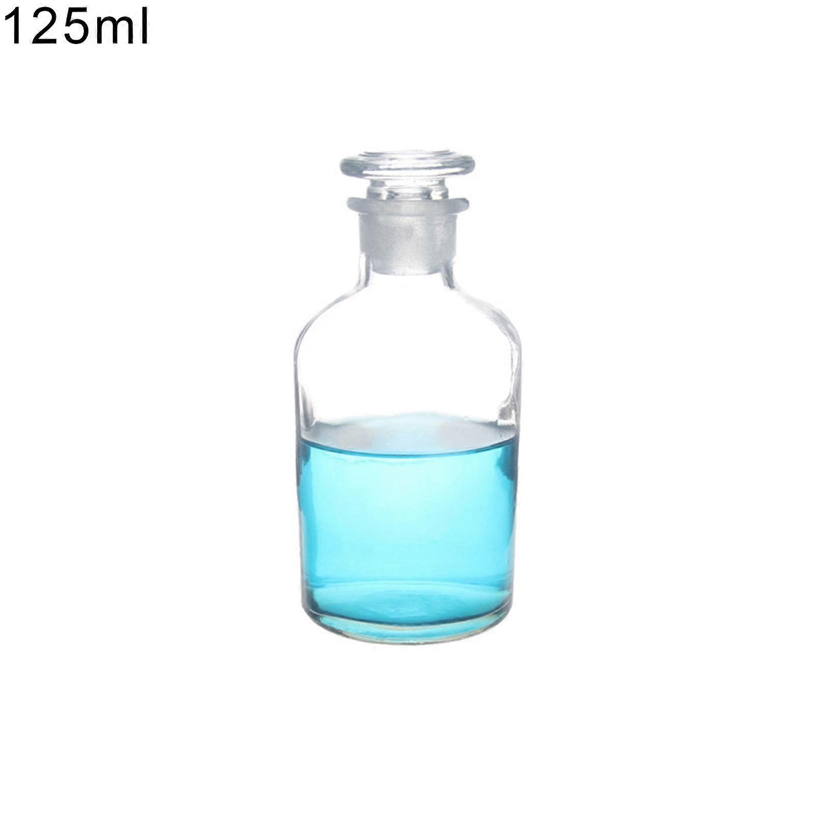 30/60/125/250/500ml Clear Portable Glass Jar Reagent Bottle Storage Container JIKAIX