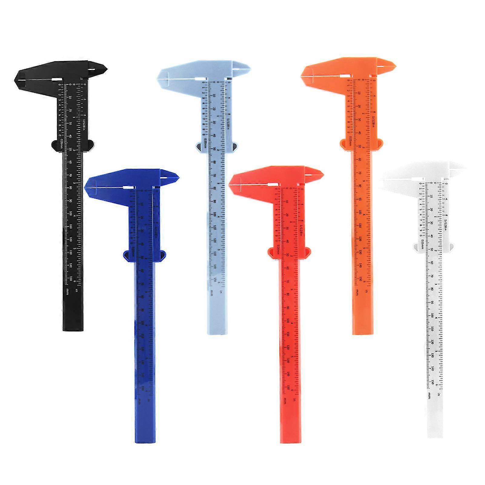 6pcs Lightweight Double Scale For Microblading Eyebrow Ruler Set Professional