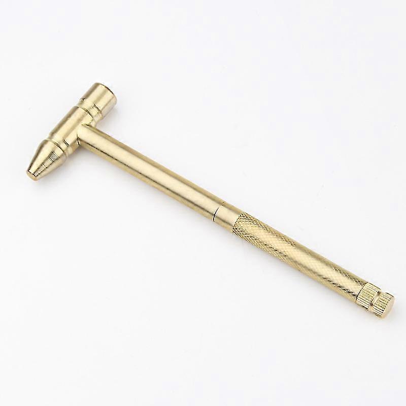Brass Hammer 5-in-1 Mini Hammer Copper Plated Hammer With Screwdriver Multi-function Golden Tool,hardware Tools,industrial Supplies