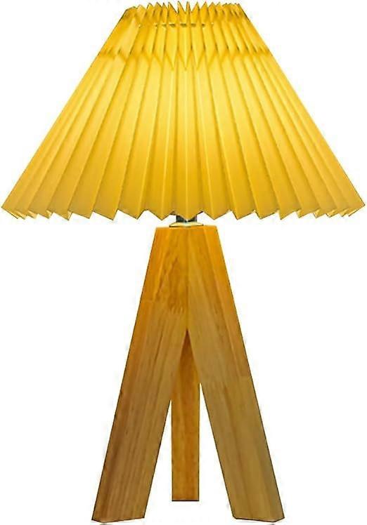 Wood Bedside Table Lamp
