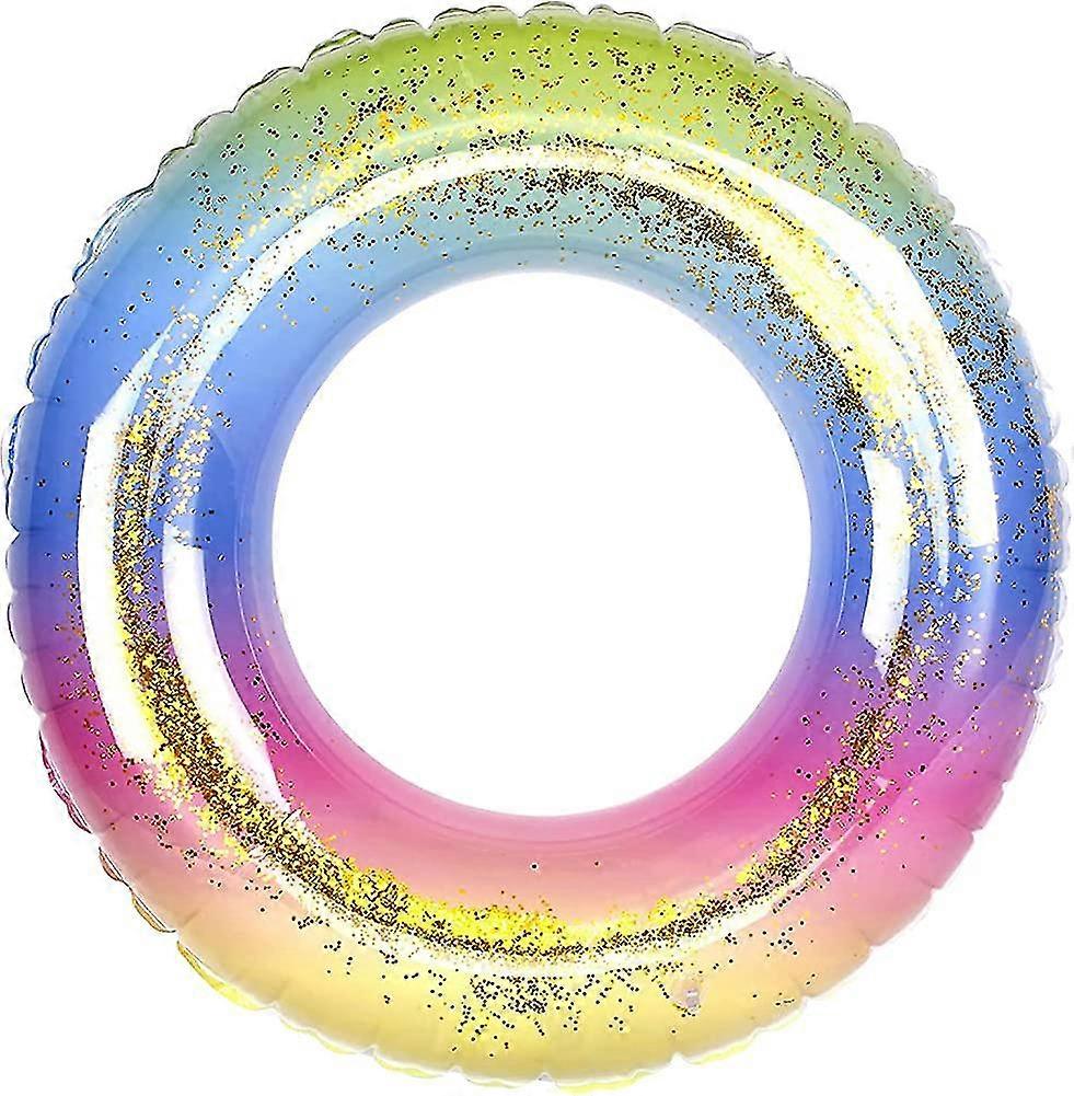Swimming Ring For Adults, Transparent Floating Swimming Ring With Sequin