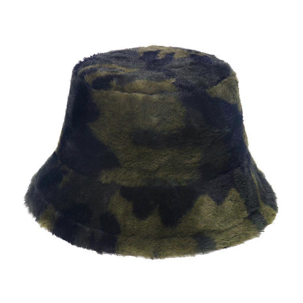 Bucket Hat Cap In Vivid Eyecatching Colors Flat Top Hat In Camouflage Style