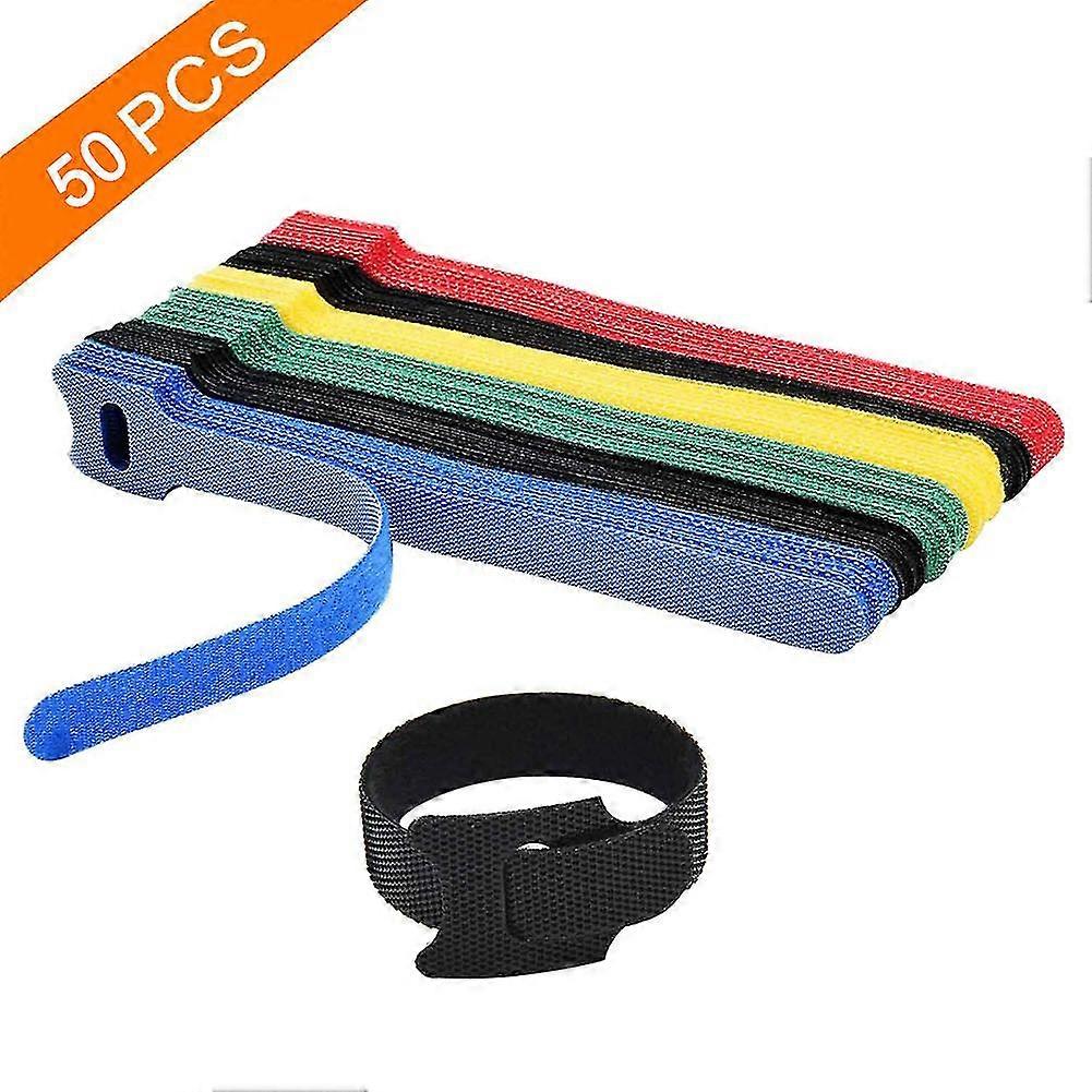 Fastening Cable Ties Reusable, Adjustable Cord Ties(50 Pcs, Random)