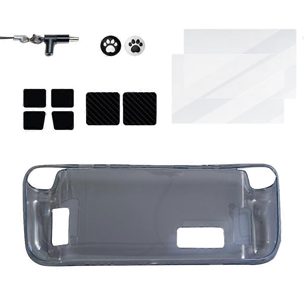 For Steam Deck Anti-slip Particles Game Console Silicone Protective Cover