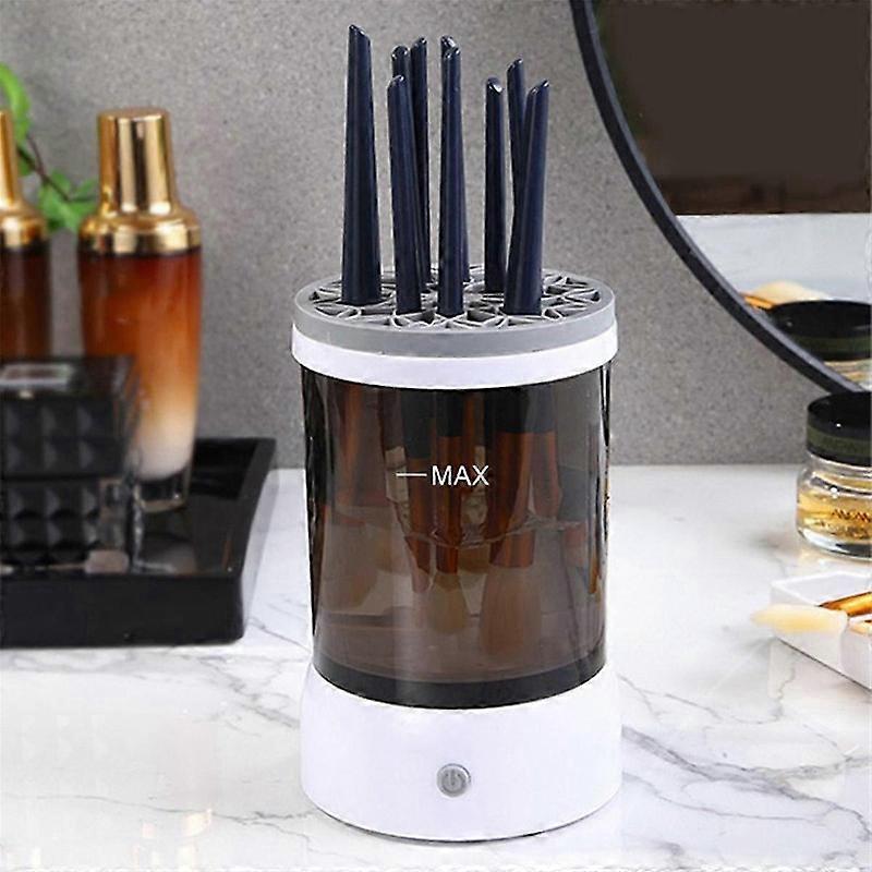 Make-up-Pinselreiniger, elektrische Make-up-Pinsel-Reinigungsmaschine + Make-up-Pinsel-Reinigungsmatte für Make-up-Pinsel-Werkzeuge aller Größen B