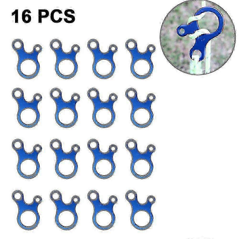 16PCS tent far -footed aluminum alloy rope regulator