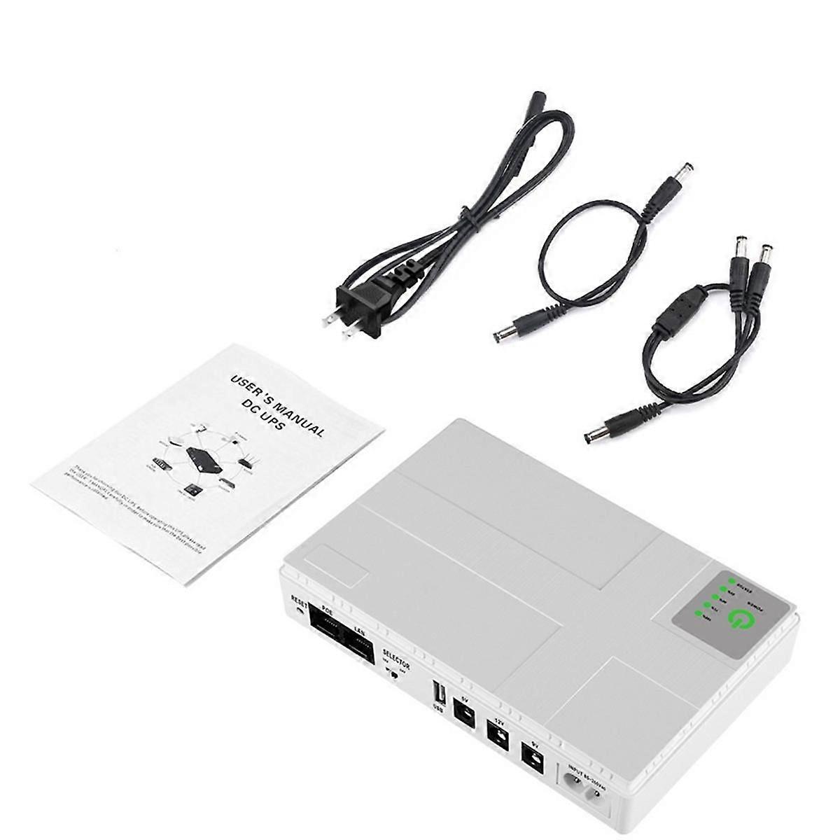 UPS Uninterruptible Power Supply Router DC Multi-Port with POE Optical Cat Cell Phone Switch Mini R