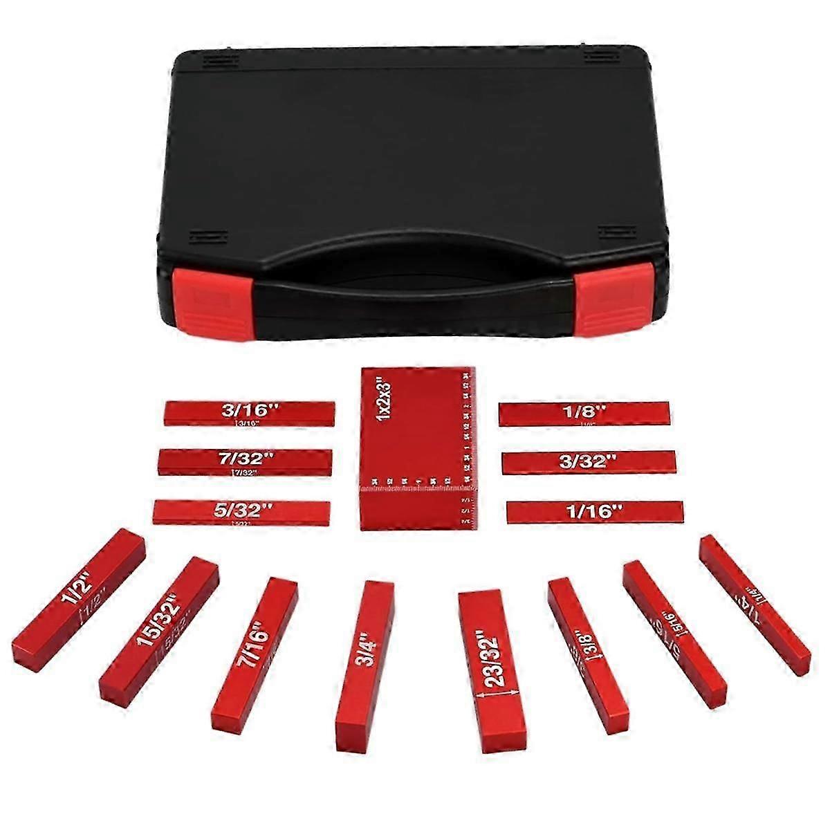 Setup Blocks Woodworking Height Gauge Set 15 Pcs Of Set Up Bars, Router Table And Table Saw Accesso