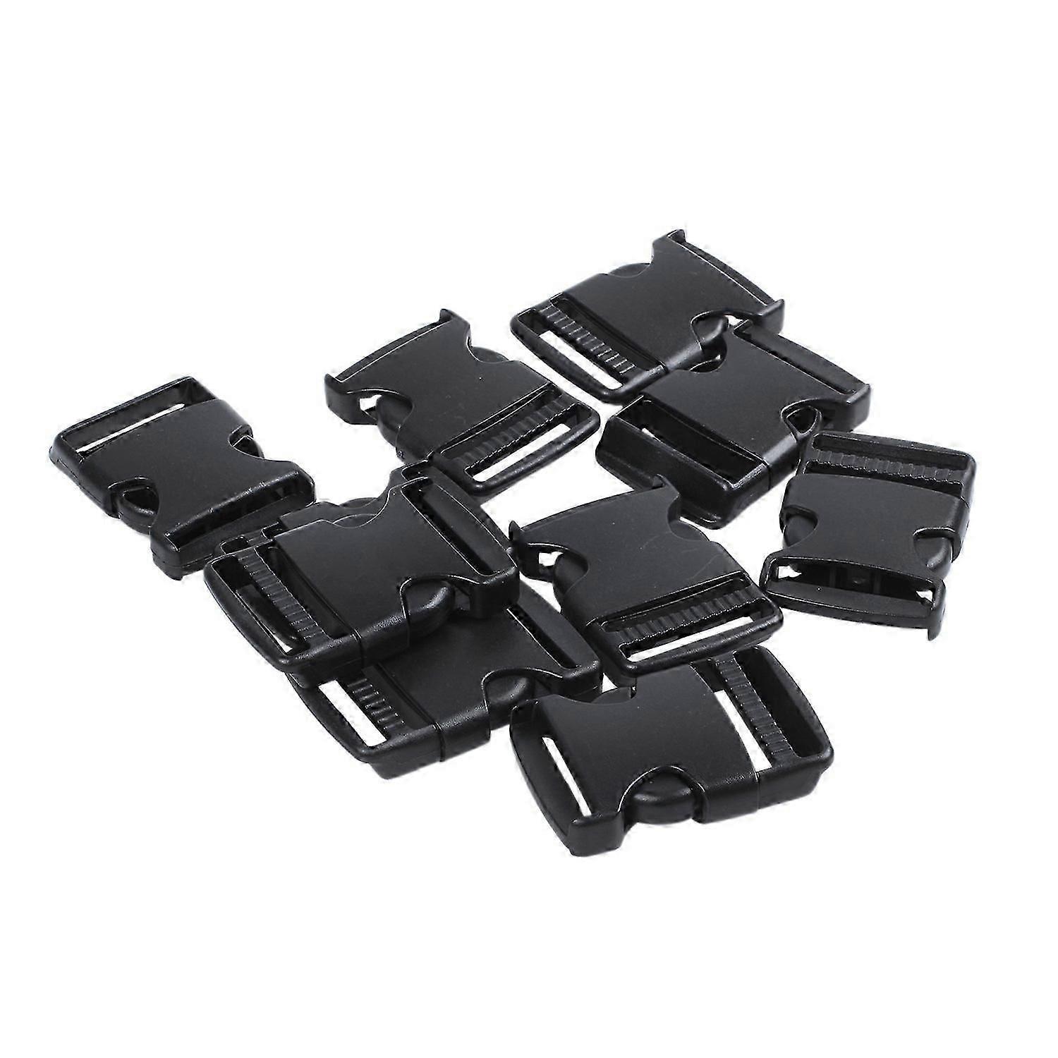 10x Hard Plastic Strap Band Belt Side Release Buckle 3cm Width