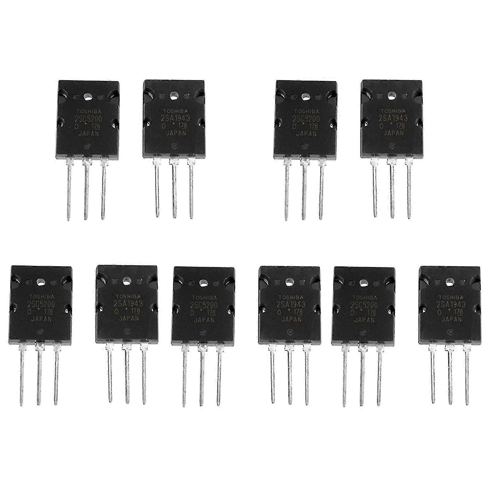 5 Pair 2sa1943 2sc5200 High Matched Audio Transistor