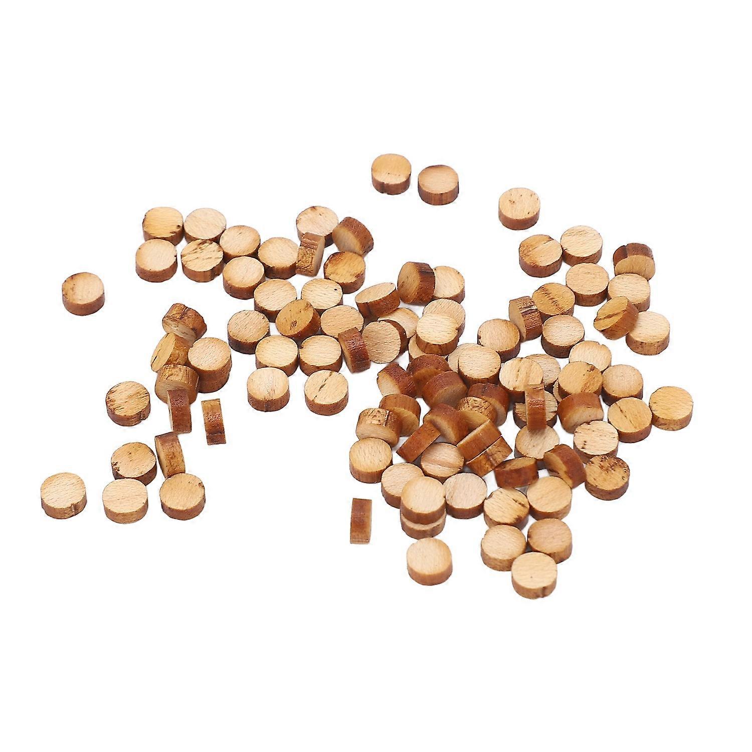 100 قطعة الغيتار Fretboard النقاط خشب القيقب جولة ترصيع لوحة الأصابع علامات النقاط لماندولين القيثارة 5 مم