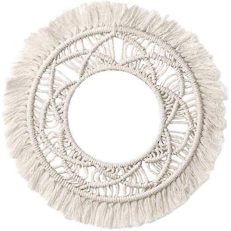 Boho Chic Home Decor - Round Macrame Wall Decor Handmade Woven Wall Art