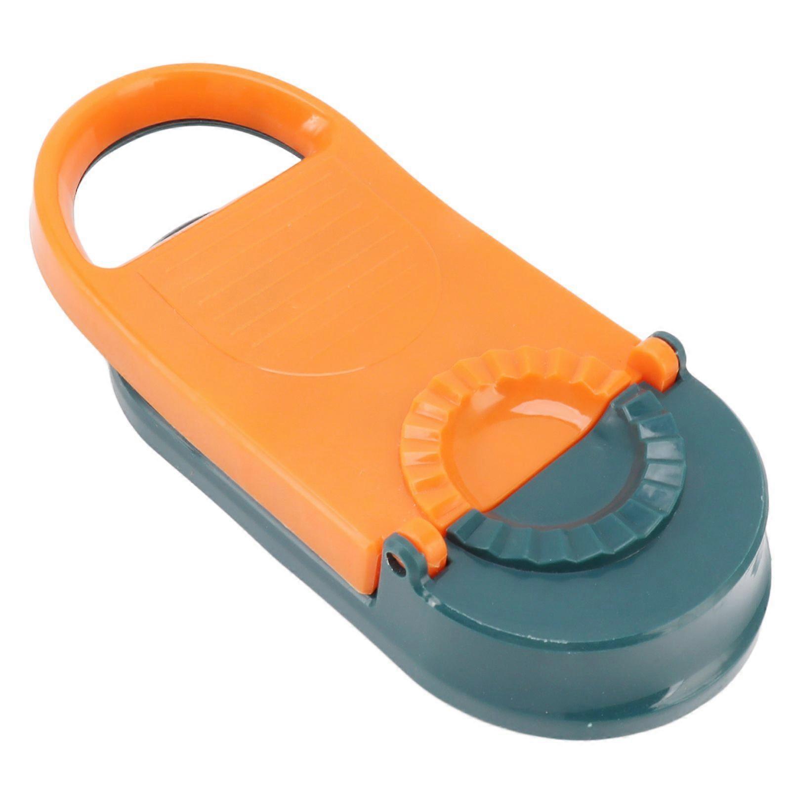 2 in 1 Manual Dumpling Maker Kitchen Dumpling Making Tool Household Multifunctional Dumpling Mold,Orange