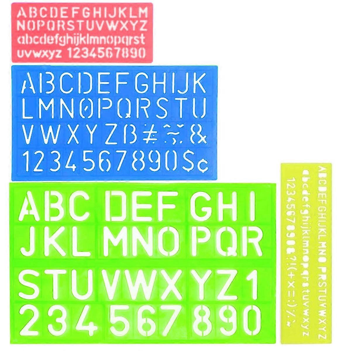 Clear Durable Translucent Letter Stencils for Creative Expression