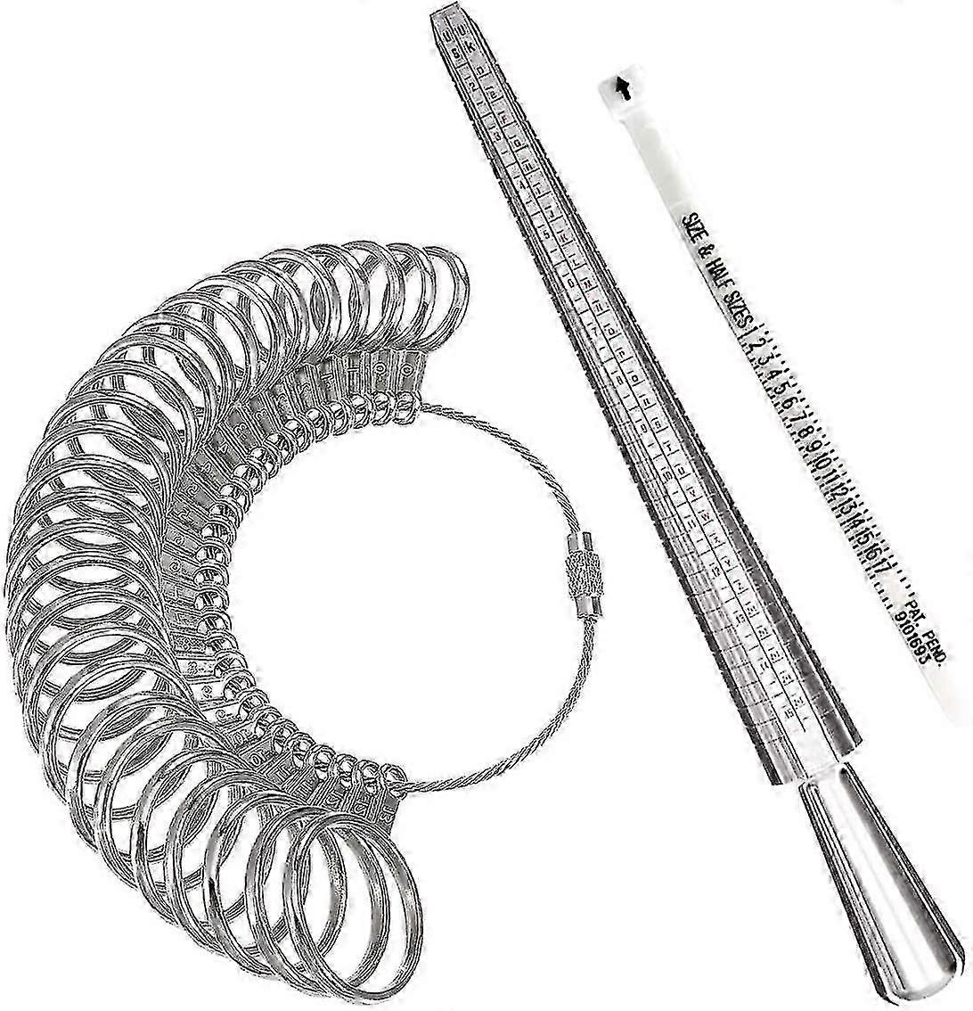 Ring Sizer Measuring Tool,aluminum Ring Mandrel And Finger Gauges