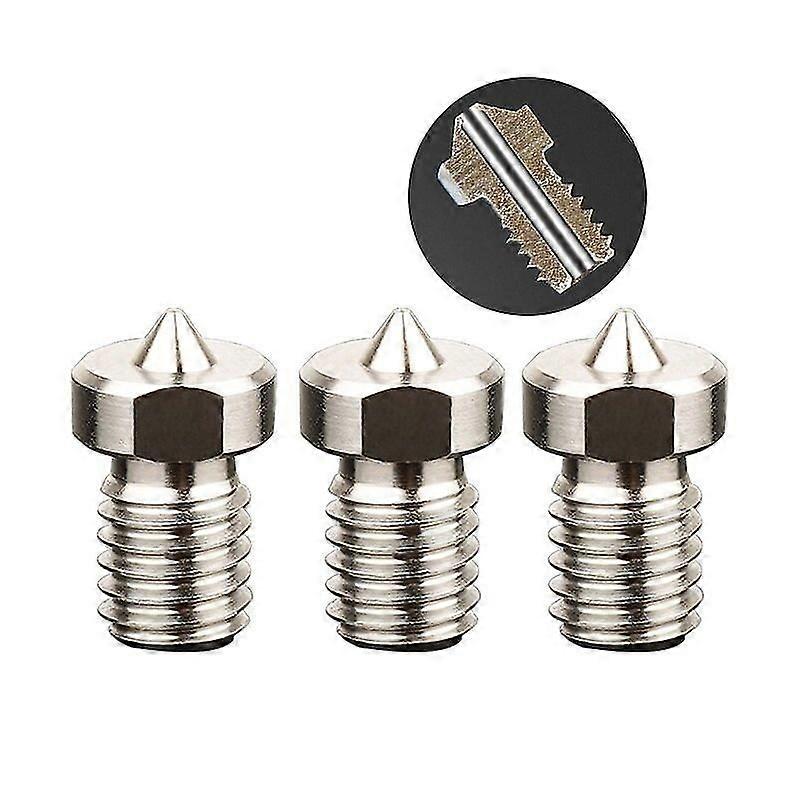KINGROON 3D Printer Accessories TC4 High Quality E3D Titanium Alloy Nozzle 0.2mm High Temperature