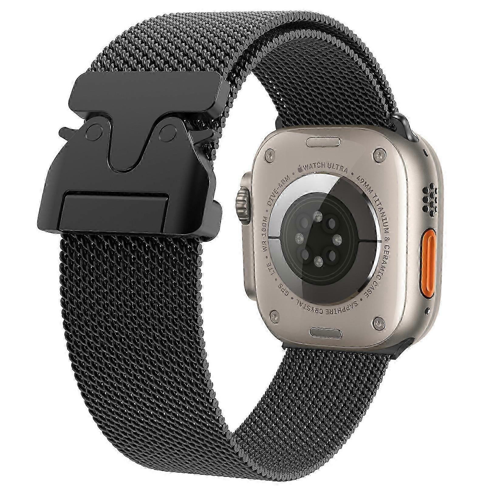 For Apple Watch Series 10 46mm Replacement Strap Milanese Mesh Stainless Steel Watch Band