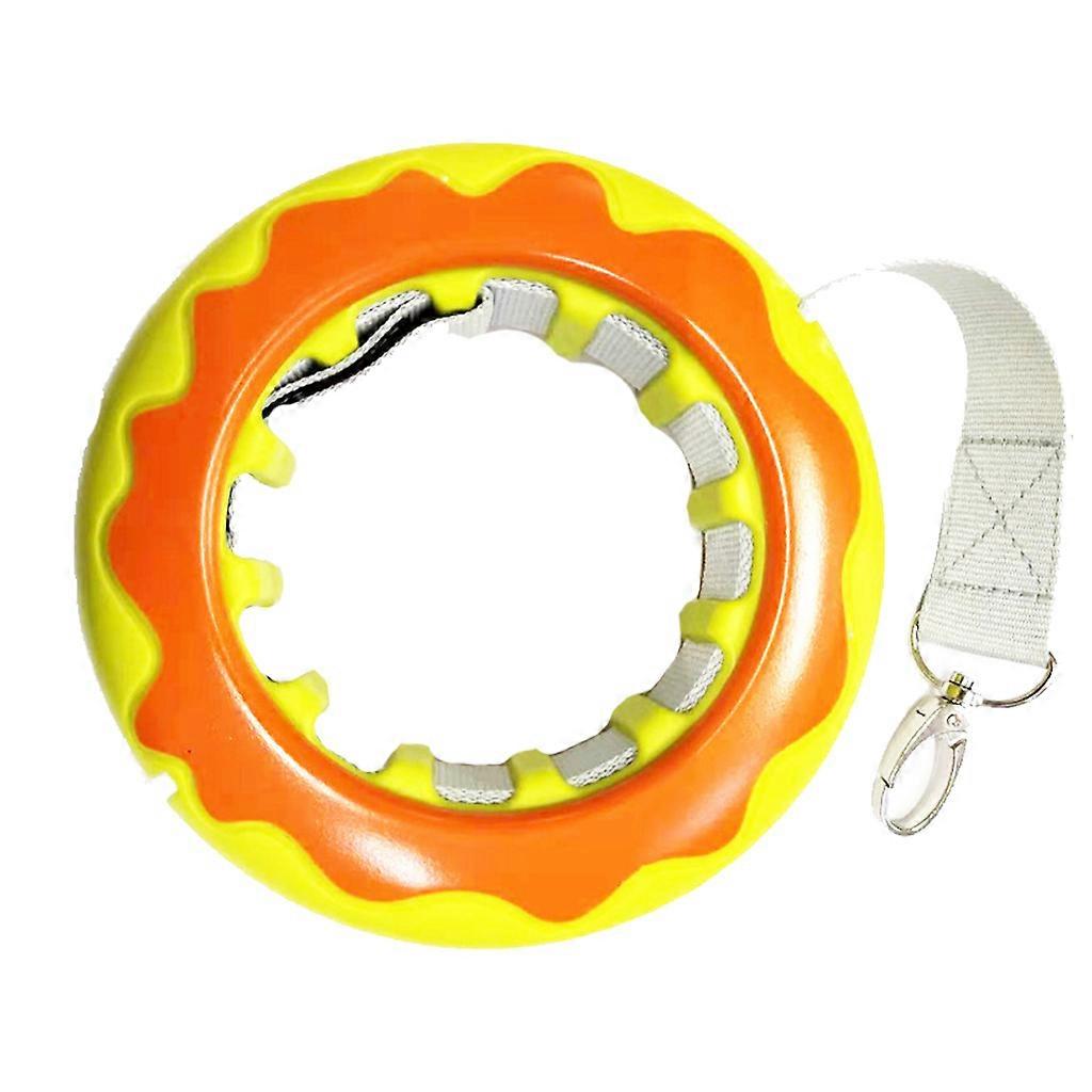 Retractable Walking Collar Automatic Traction Rope Extendable Leash for Running Sturdy and Comfortable Grip for Training Yellow