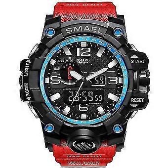 Red Functal Fash Sports Dual Display Watch Az4645