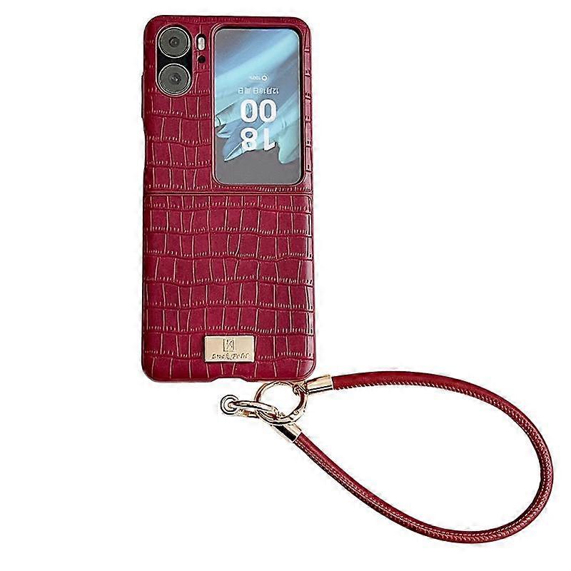 Crocodile Texture TPU Phone Case With Strap