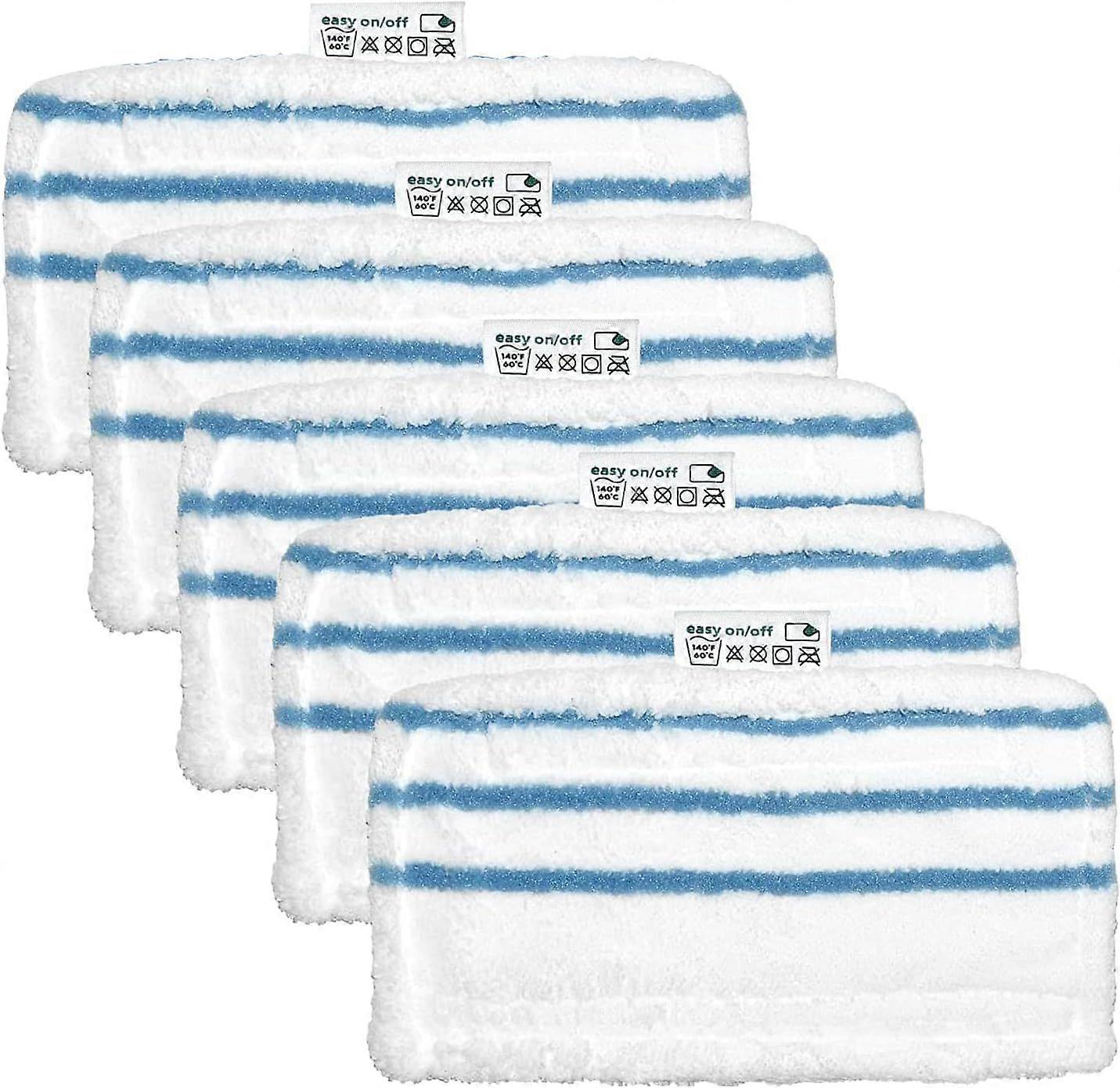 Pack of 5 Rectangular Microfiber Wipes for Black+Decker Steam Mop - Alternative to FSMP20 - Genuine Product for FSM1630, FSM1616, FSM1605, FSMH13E5, F