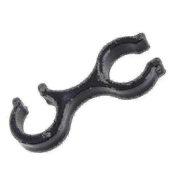 كليب لأعمدة المشي لمسافات طويلة, 3 حاملات أعمدة المشي, موصل قضيب قضيب المشي لمسافات طويلة في الهواء الطلق12 قطعة-أسود