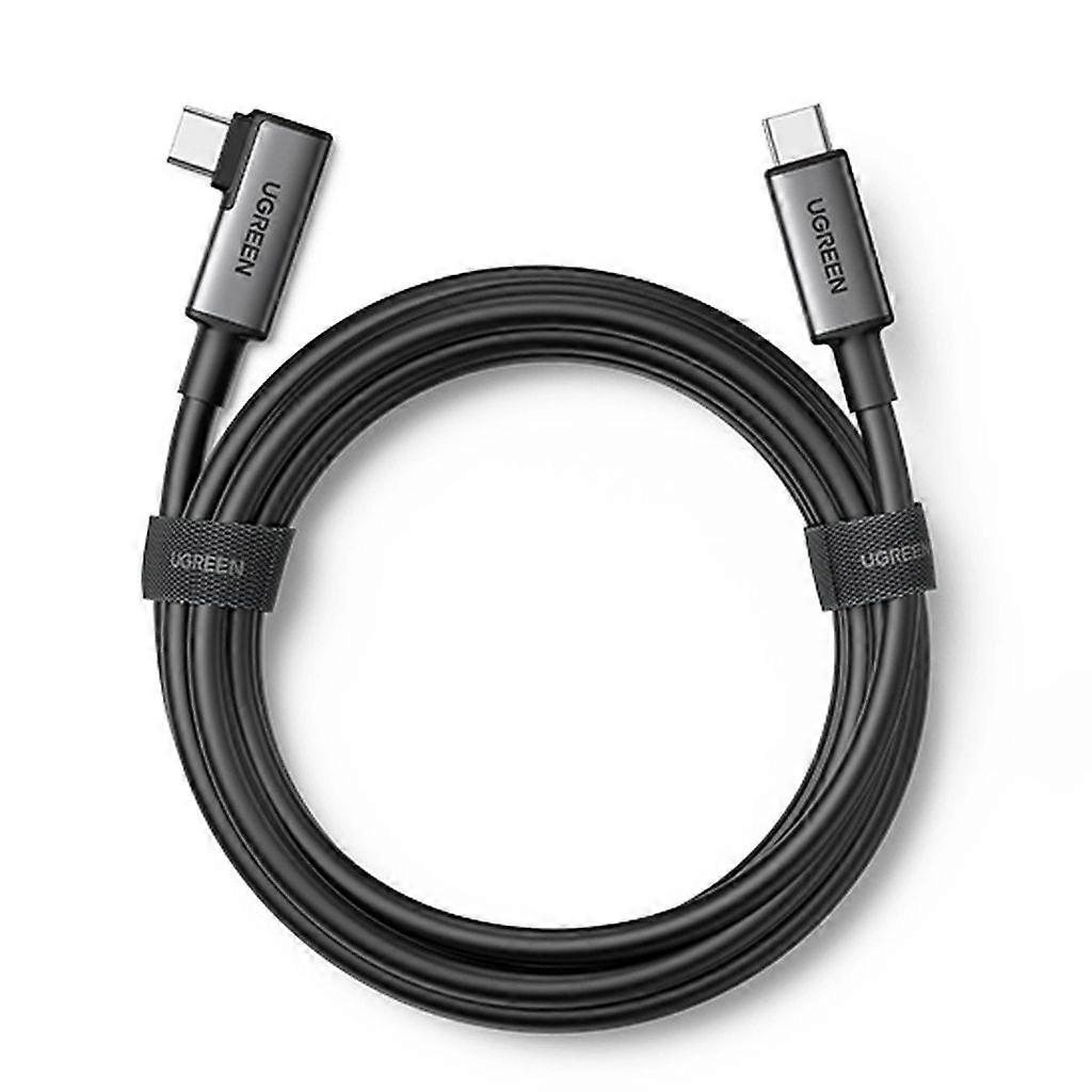 Καλώδιο UGREEN USB-C σε USB-C, υπό γωνία δεξιά, 5m - Μαύρο